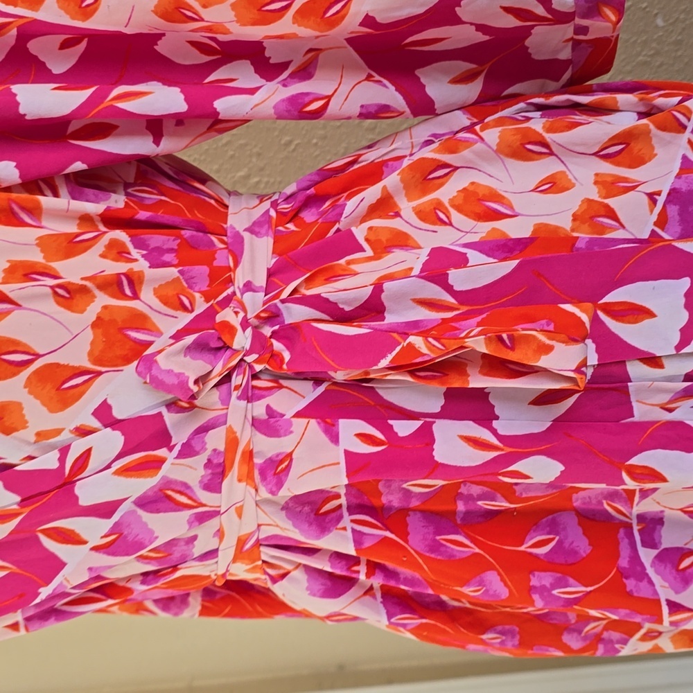 Natori Floral Print Mini Robe - Picture 3 of 10